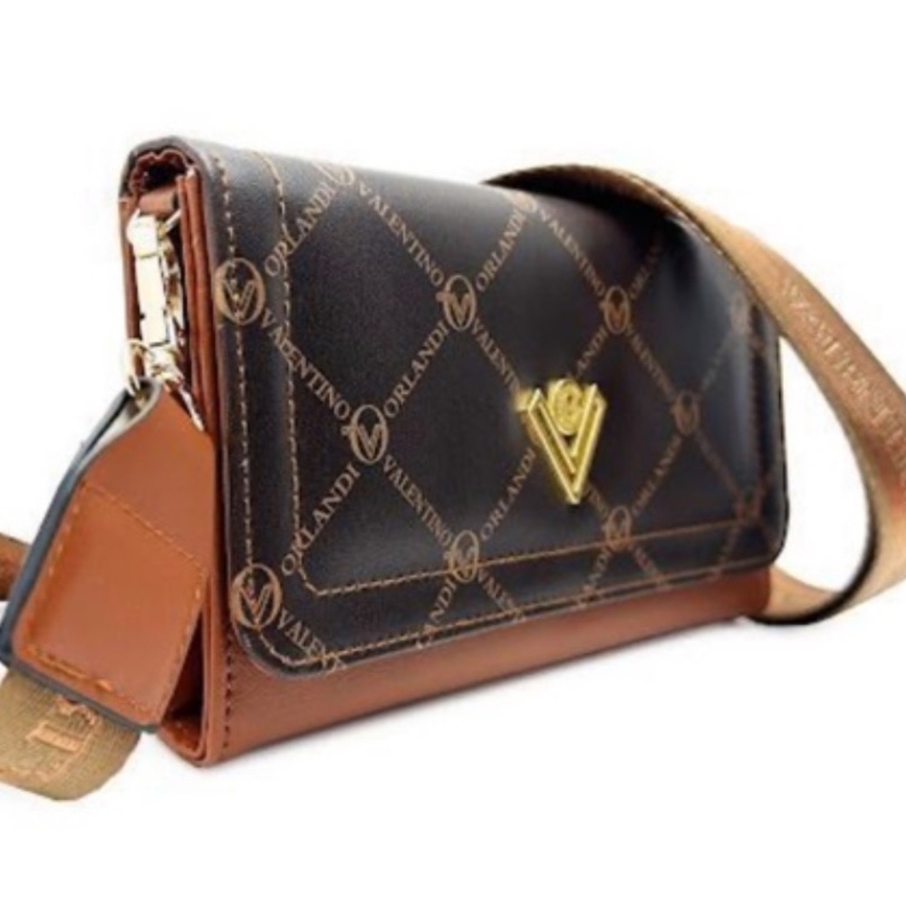 Valentino Orlandi Crossbody -Brown/Tan NWT
